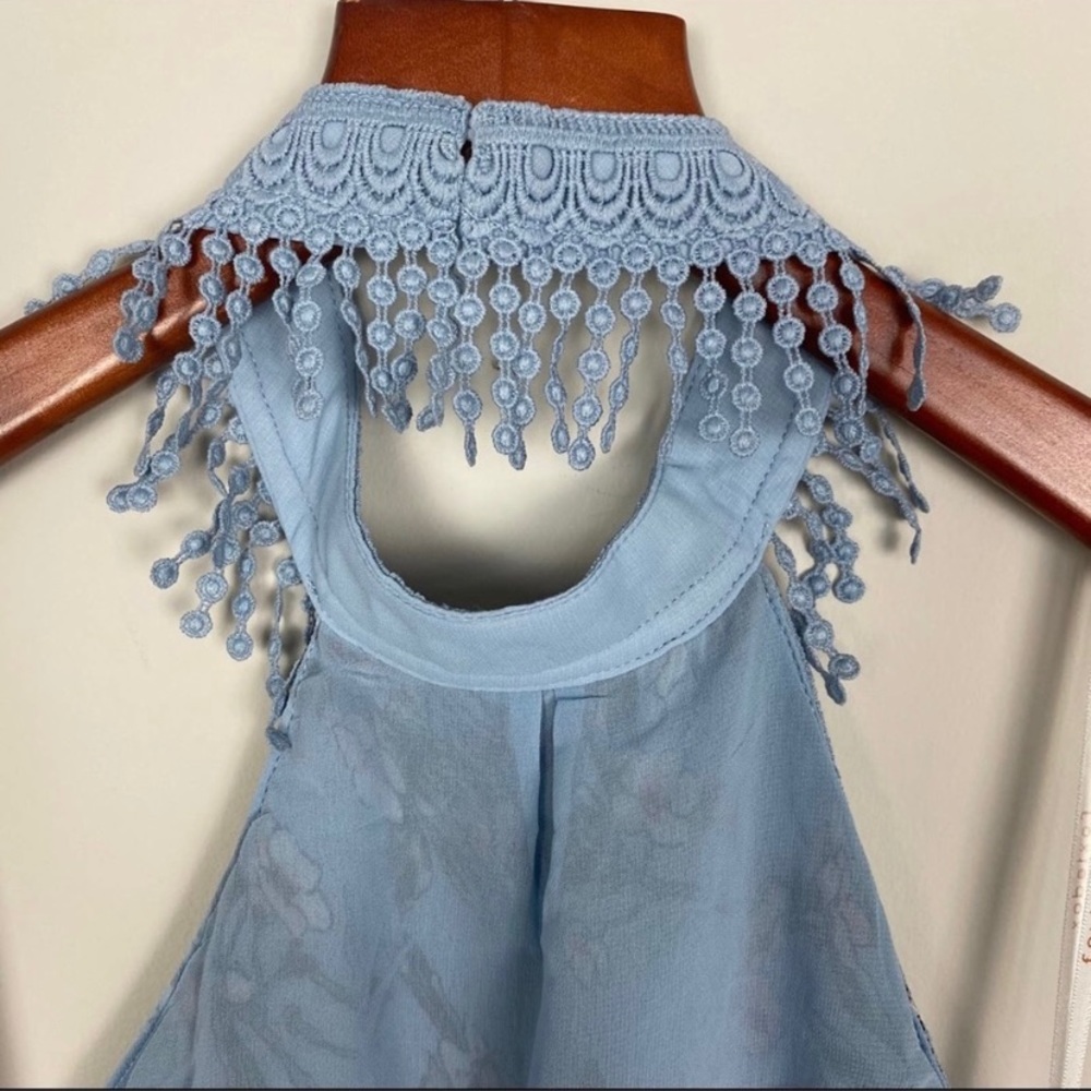 Anthropologie Foxiedox Lillian Halter neck maxi/L - Picture 5 of 6